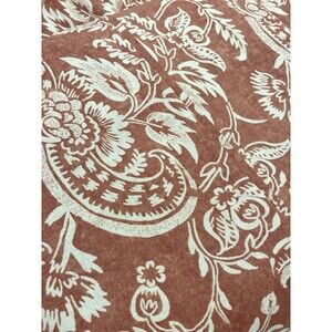 Pottery Barn Alessandra Twin Duvet Cover Terracotta Linen Blend